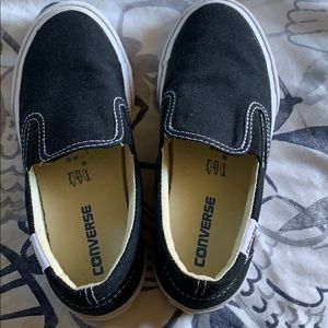Black Converse Slipons Size 12 Kids
